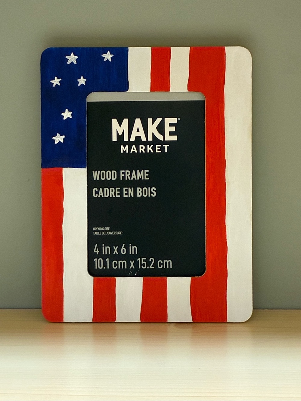 American Flag Painted Picture Frame